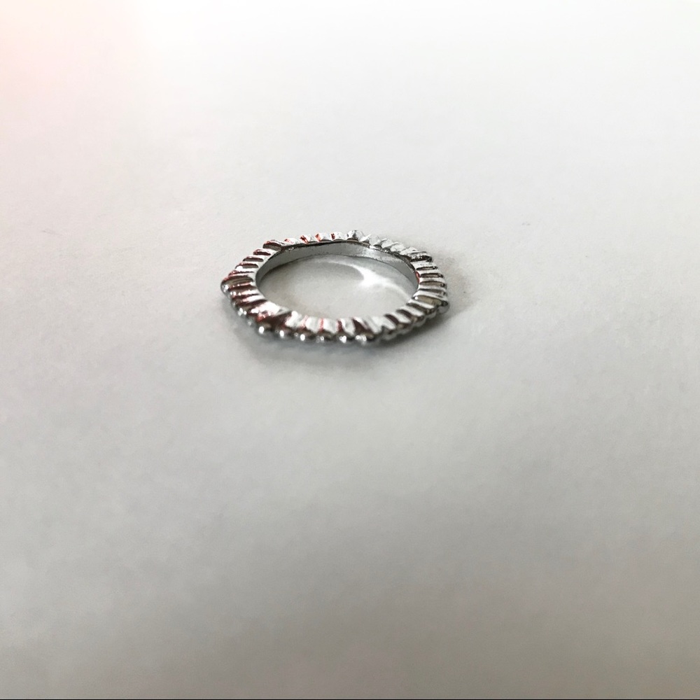 Silver Textured Ring